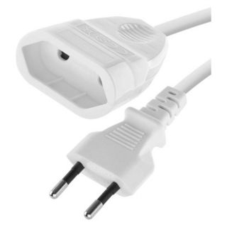Przedłużacz 3 m / 1 gniazdo / biały / PVC / 0,75 mm2  P01303/EMO