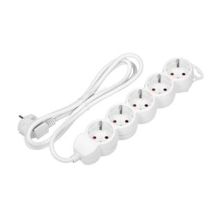 Przedłużacz 5-krotny 2P+Z (Schuko), 1,5m, biały; ORAE13149(GS)/W/1,5M/ORN, ORNO  ORAE13149(GS)/W/1,5M/ORN