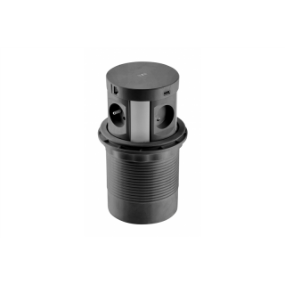 Przedłużacz biur wpuszcz COMFORT PLUS 120mm,4x gn french,2xUSB.2xRJ45,ład induk 5W,przew 1,5m,czarny  AE-BPW4F120P-20/GTV