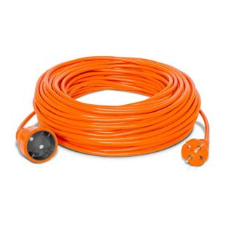 Przedłużacz jednogniazdowy; IP20; 16A; H05VV; 2x1,5; 15m; POMARAŃCZOWY, PO-ST/15M/2X1,5/H05VV-F; W-96964, PLASTROL  W-96964/PLR