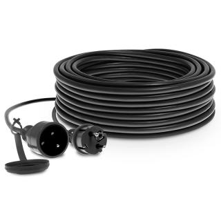 Przedłużacz jednogniazdowy z wtyczką IP 44 + gniazdo z klapką; 2p+Z, 16A, 4000W, PO-ST/30M/3X1,5/H05VV-F; W-98423, PLASTROL  W-98423/PLR