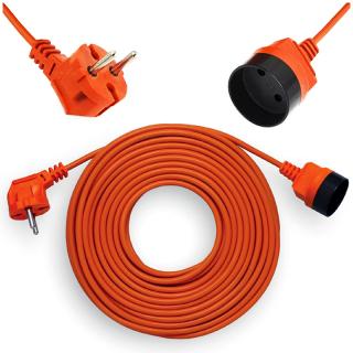 Przedłużacz OGRODOWY pomarańczowy 2x1,5mm2 uniwersalny w izolacji PVC 30m  PK-1030-1,5/EGT