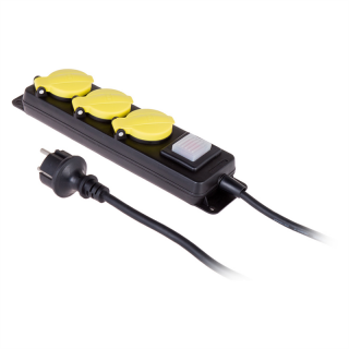 Przedłużacz warsztatowy 3x230V IP44 H05RR-F 3G1,5 3m  W-99485/PLR