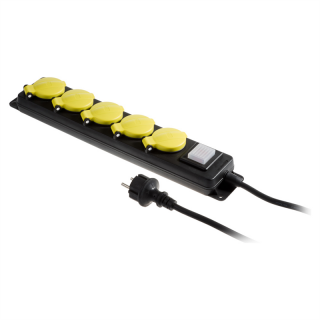 Przedłużacz warsztatowy 5x230V IP44 H05RR-F 3G1,5 3m  W-99487/PLR