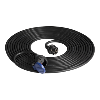 Przedłużacz warsztatowy bryzgoszczelny IP44, 1x2P+Z 10m,kabel gumowy olejoodporny H07RN-F 3x1,5mm2, 230VAC/16A  OR-AE-13290/10M/ORN