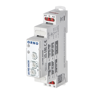 Przekaźnik czasowy 10 funkcji, 230VAC  OR-PRE-454/230/ORN