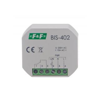 Przekaźnik impulsowy włącz-wyłącz podtynkowy 10A 230V AC 2Z; BIS-402, FF  BIS-402/FIF