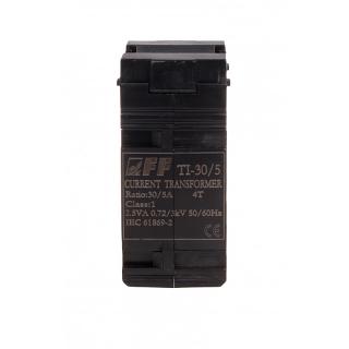 Przekładnik prądowy 1VA kl.1 na kabel i szynę fi22+30/25/20x10mm 30/5A fi22, kl. 0,5; TI-30-5, FF  TI-30-5/FIF