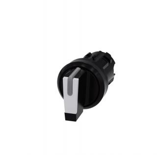 Przełącznik 3 pozycyjny 22mm czarny/biały z samopowrotem I>O  3SU1002-2BM60-0AA0/SIE
