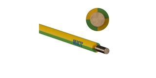 Przewód DY 4,0 zielono-żółty H07V-U 450/750V, krążek 100m; NKT CABLES  172105020C0100/NKT