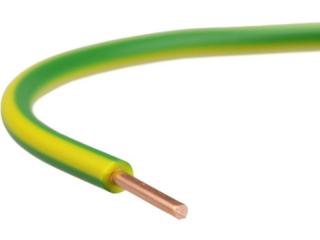 Przewód DY 6,0 zielono-żółty H07V-U 450/750V przewód, krażek 100mb; TELE-FONIKA  G-003015/TFK