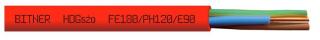 Przewód HDGs 2x1,0 FE180/PH120 E90 300/500V ognioodporny, bezhalogenowy, elektroenergetyczny, czerwony; BITNER  B52000/BIT