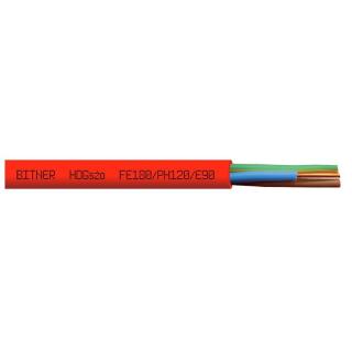 Przewód HDGs 4x1,5 żo FE180/PH120 E90 300/500V ognioodporny, bezhalogenowy, elektroenergetyczny, czerwony; B52057, BITNER  B52057/BIT