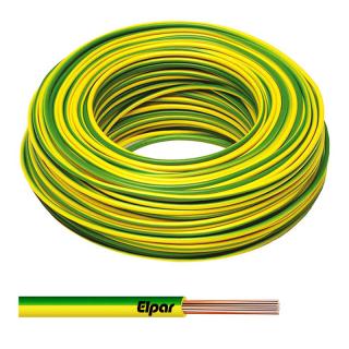 Przewód LgY 0,5 zielono-żółty H05V-K jednożyłowy, żyła giętka; ELPAR  5901854403809/ELP