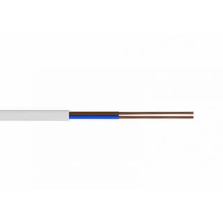 Przewód OMY 2x1,0 H03VV-F oponowy, mieszkaniowy 300/300V; BIAŁY, szpula 1000m zwrotna, ZAMEL  KAB10000355-1000/ZAM