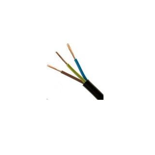Przewód OMY 3X1,0 żo H03VV-F oponowy, mieszkaniowy 300/300V, CZARNY, krążek 100m; ELEKTROKABE  5907702816838/EKB