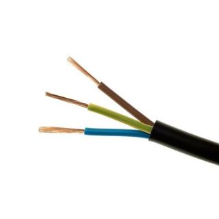 Przewód OWY 3x1,5 żo H05VV-F, oponowy, warsztatowy 300/500V, CZARNY, krążki 100m; ELEKTROKABELL  5907702816913/EKB