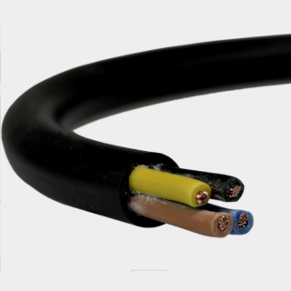 Przewód OWY 4x2,5 żo H05VV-F oponowy, warsztatowy 300/500V, CZARNY, krążek 100m; ELEKTROKABEL  5907702816982/EKB