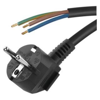Przewód przyłączeniowy PVC 3×1,0mm, 3m czarny  S18313/EMO