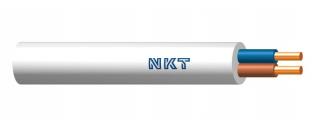 Przewód YDY 2x1,5 450/750V biały, krążek 100mb, NKT Cables  172171003C0100/NKT
