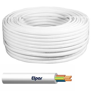 Przewód YDY 3x6 żo 450/750V biały instalacyjny; ELPAR  5901854412481/ELP