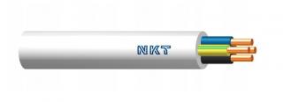Przewód YDY 4x2,5 żo 450/750V biały, bęben jednorazowy 500mb, NKT Cables  172171011S0500/NKT