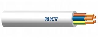 Przewód YDY 5x1,5 żo 450/750V biały, krążek 100mb; NKT CABLES  172170002C0100/NKT