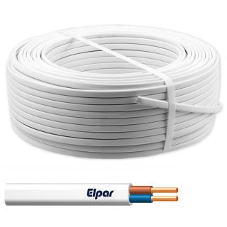 Przewód YDYp 2x1 450/750V instalacyjny, biały, ELPAR  5901854412849/ELP