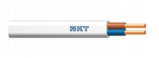 Przewód YDYp 2x1,5 450/750V instal biały; NKT CABLES  172153011C0100/NKT