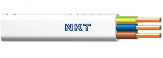Przewód YDYp 3x4 żo 450/750V biały, krążek 100mb, NKT Cables  172153015C0100/NKT