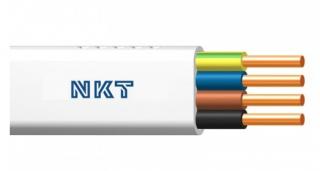 Przewód YDYp 4x1,5 żo 450/750V (BR,CZ,NI,ŻO) instal lumen biały, krążek 100m; NKT CABLES  172153017C0100/NKT