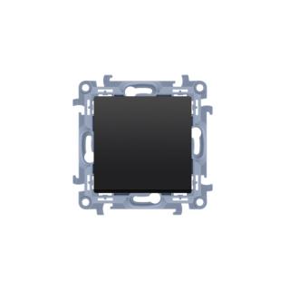 Przycisk bez piktogramu (moduł) 10AX, 250V~, zaciski śrubowe; czarny mat  CP1.01/49/KON