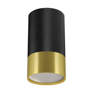 Punktowa oprawa sufitowa natynkowa PUZON DWL GU10 BLACK/GOLDEN  04274/IDE