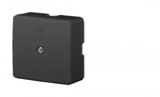 Puszka hermetyczna natynkowa PK-5, wymiary: 60x60x30mm, pusta, IP41, do zastosowań teleinformatycznych, czarny; 0236-02; ELEKTRO-PLAST NASIELSK  0236-02/EPN