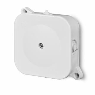 Puszka hermetyczna natynkowa, wymiary: 86x86x35mm, z zaciskiem 4x2,5mm2, IP42, biała; 0213-00; ELEKTRO-PLAST NASIELSK  0213-00/EPN