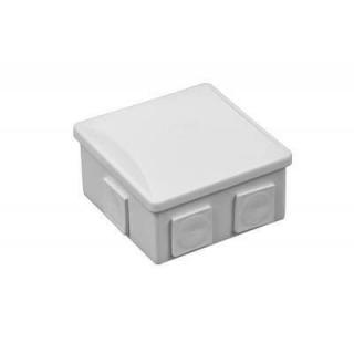 Puszka n/t IP44 80x80x40mm klik, 6 dławików, biała, S-BOX 036B; PAWBOL  S-BOX 036B/PAW