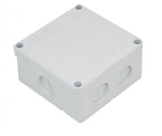 Puszka natynkowa odgałęźna 5x10mm2, IP44 6 dławic, wymiary: 131x131x71mm; 038, TAREL  038/TAR