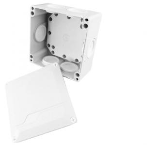 Puszka natynkowa odgałęźna 5x10mm2, IP55 6 dławic, wymiary: 130x130x73mm; 038-II, TAREL  038-II/TAR