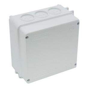 Puszka natynkowa odgałęźna 5x25mm2, IP44 6 dławic, wymiary: 166x166x100mm; 039, TAREL  039/TAR