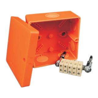 Puszka natynkowa w wykonaniu przeciwpożarowym, wymiary: 101x101x62mm, IP66, przekrój kabla 1,5-6mm2; KSK 100_PO, KOPOS ELEKTRO  KSK 100_PO/KOP