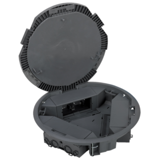 Puszka podłogowa okrągła 6x K45 + 3x K45  KF300C/1/KON