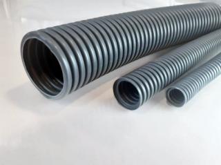 PVC/PIL 20/16 Rura giętka karbowana (peszel) 320N 25m z pilotem  05.29/EPS