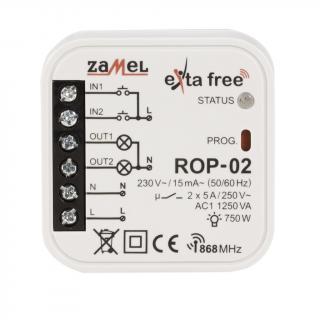Radiowy odbiornik dopuszkowy 2-kanałowy, ROP-02; EXF10000050, EXTA FREE  EXF10000050/ZAM
