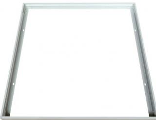 Ramka składana 600x600x43mm do natynkowego montażu opraw: GXDS068, GXDS069, GXDS071; aluminiowa biała; FR-VIRGO CLICK 600×600 W; GXLS195, GREENLUX  GXLS195/GRE