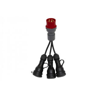Reduktor wt.16/5 + OW 3x1,5mm2-0,25m +3x gn gumowe  F7.0126/FEL