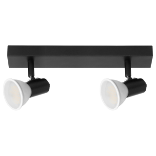 RIO SP 2, oprawa ścienno-sufitowa, GU10 max. 2x60W, IP20, czarna  AD-OP-6430BGU10/ORN