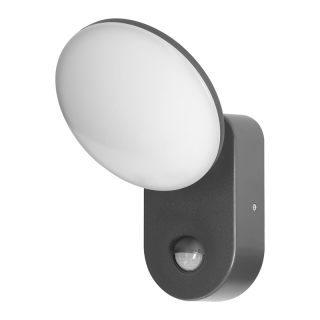 RIOLIT LED 15W, oprawa ogrodowa z czujnikiem ruchu, 1100lm, IP65, 4000K, szara  AD-OP-6206GLPMR4/ORN