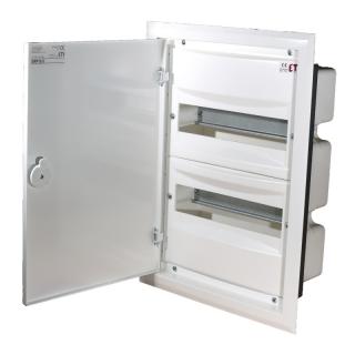 Rozdzielnica modułowa 2x12M podtynkowa, 24 moduły IP40, drzwi metalowe, ERP12-2; 001101202, ETI POLAM  001101202/ETI