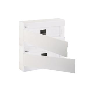 Rozdzielnica modułowa 2x18M (N+PE) natynkowa IP40, drzwi białe, SRn-2x18/B (36) (N+PE); 1.18, ELEKTRO-PLAST OPATÓWEK  1.18/EPO