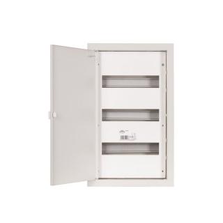 Rozdzielnica modułowa 3x12M podtynkowa metalowa z zatrzaskiem, IP31 270x480x120mm, biały, RP 36; 1-026, SABAJ  1-026/SAB